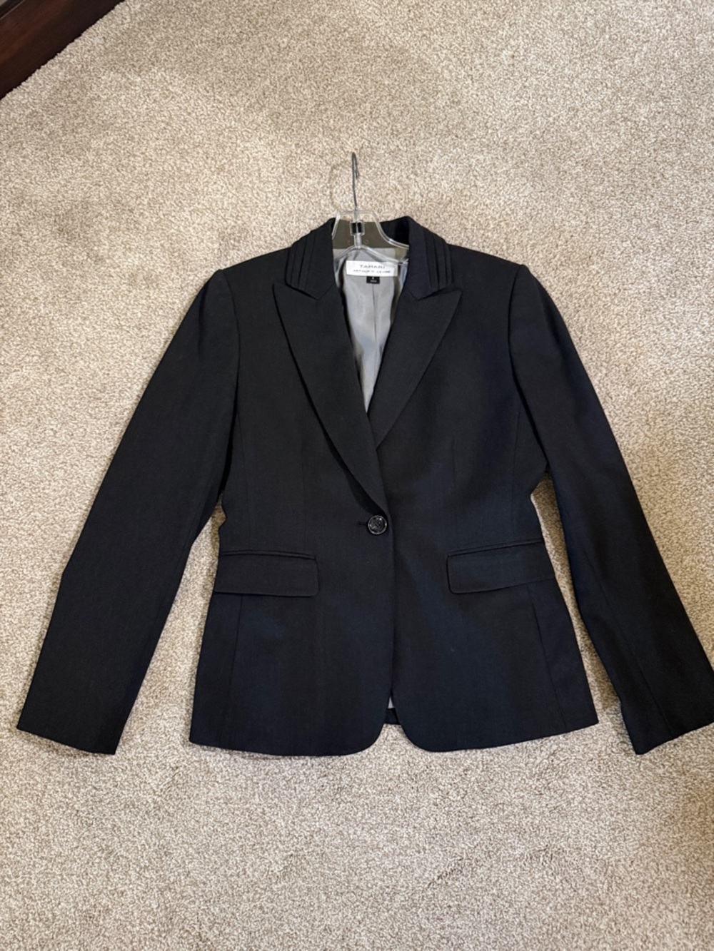 Tahari Classic Black Women's Blazer - Tailored Single-Button Jacket